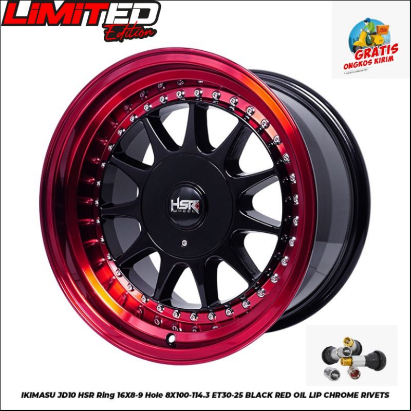 Veleg mobil celong r16 velg mobil hsr velg mobil lebar 8/9 velg mobil baut 4