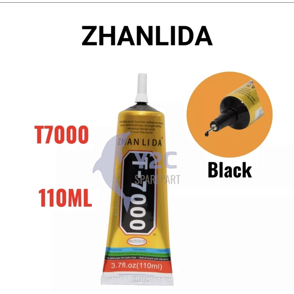 LEM LCD ZHANLIDA T7000 110ML HITAM / TOUCHSCREEN / TASKRIN / TC / ALAT SERVIS HP TERLENGKAP