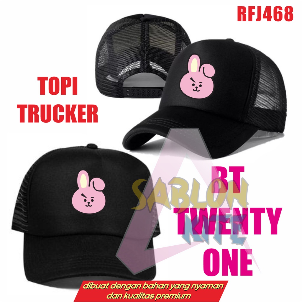 Topi Trucker Kpop tata chimmy cooky mang koya rj shooky RFJ468