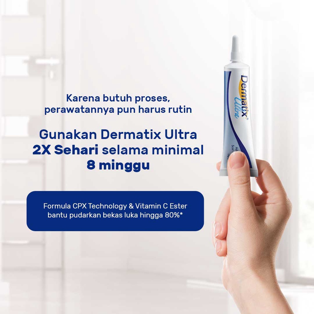 Dermatix Ultra 15g Cream Penghilang Bekas Luka Operasi Jerawat Keloid Advance Gel Acne Spot Care