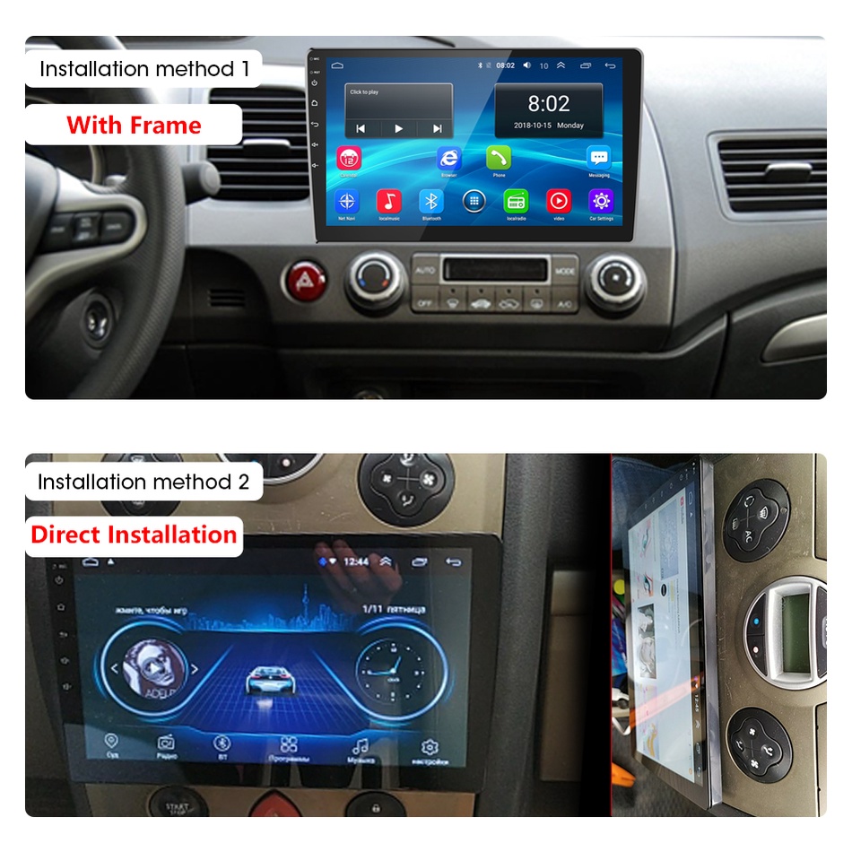 Tape Mobil Android 10 layer 9 inch GPS Stereo Double din 1GB 32GB RAM - ROM doubledin tep mobil wifi Bluetooth