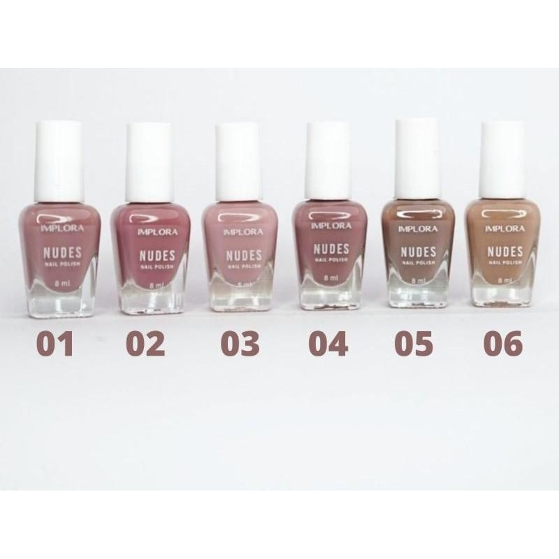 Implora Nail Polish NUDE SERIES - Kutek warna soft pastel