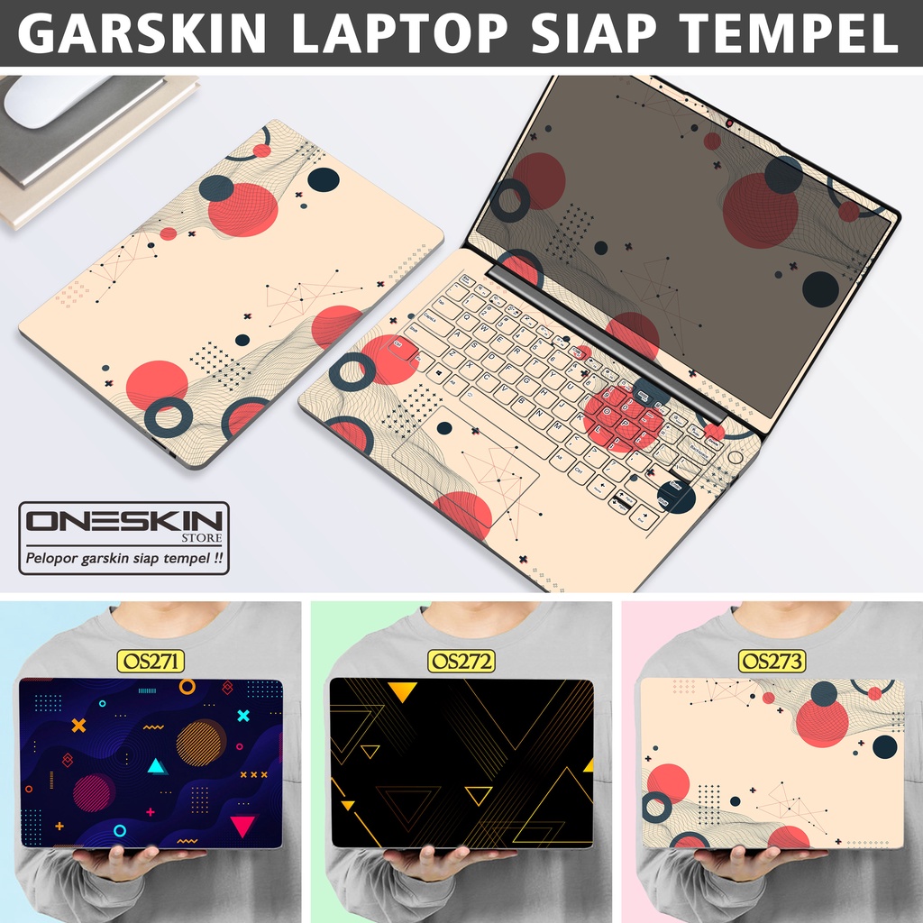 Garskin Sticker Laptop Protector Macbook Full Body Bottom Bezel Palmrest Skin Vector Geometric