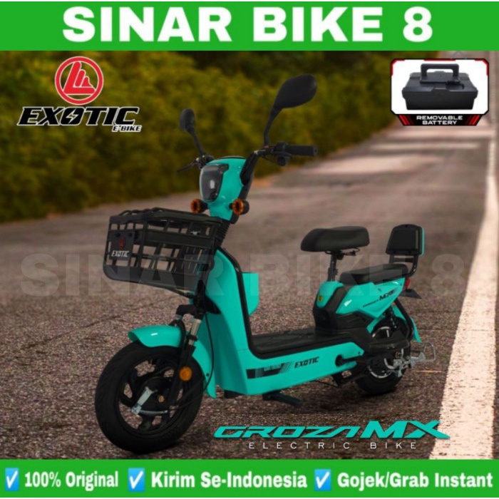 Sepeda Listrik Electric Bike EXOTIC GROZA MX 500 Watt Removable Battery