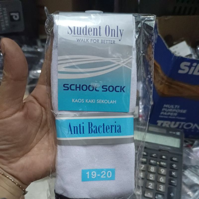 Kaos kaki sekolah/kaos kaki student merk L. A style