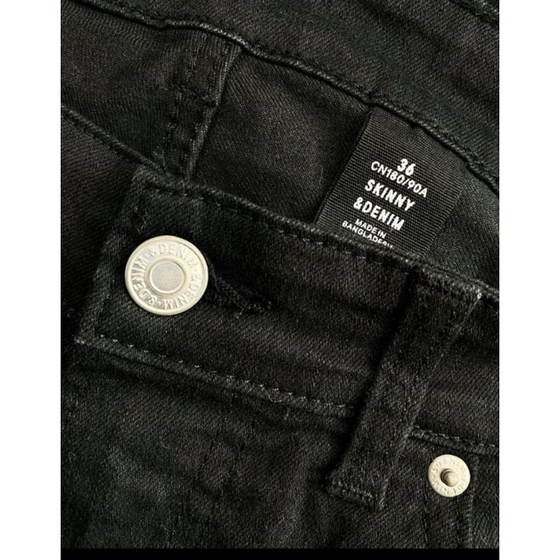 h&amp;m skinny black denim jeans