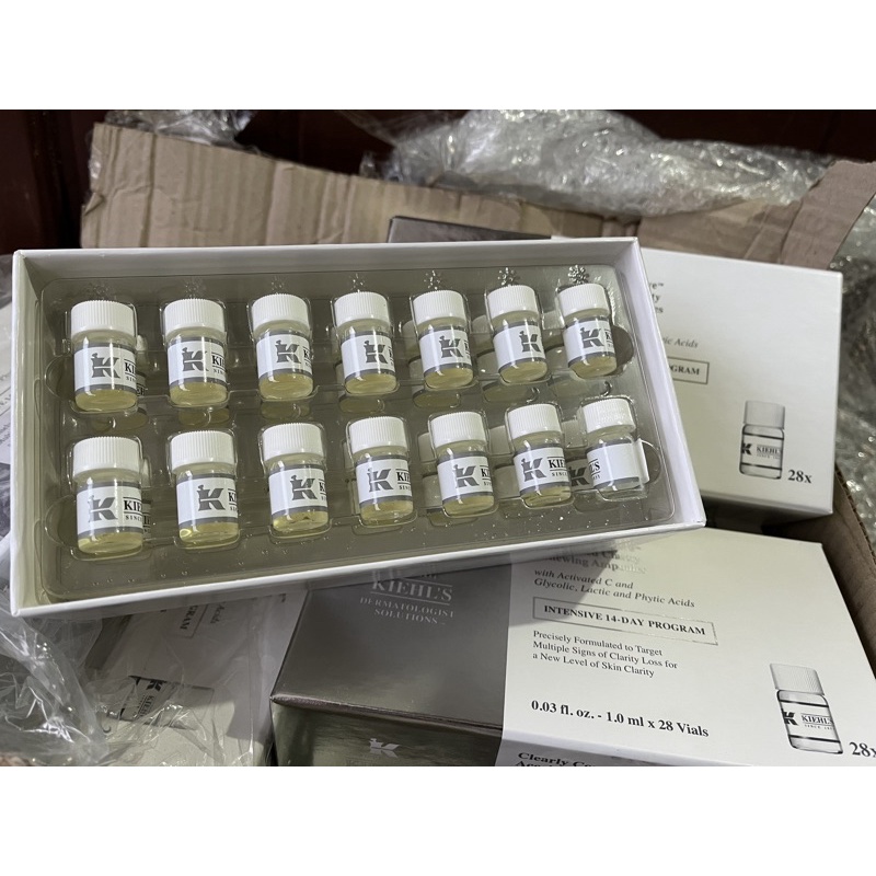 KIEHL’S CLEARY CORRECTIVE ACCELERATED CLARITY RENEWING AMPOULES (1box=28x Ampoules) || 100%ORIGINAL