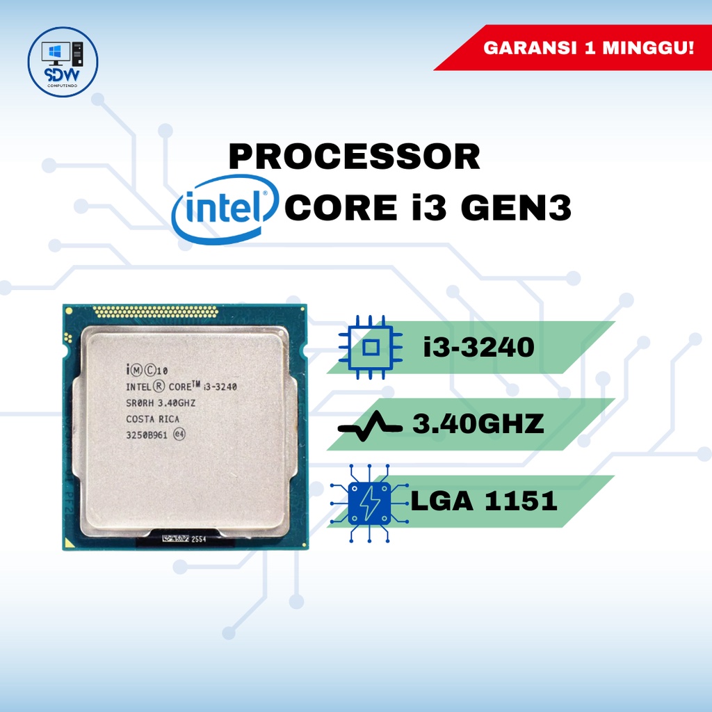 PROCESSOR CORE i3-3240