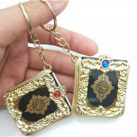 Gantungan Kunci Al-Quran Mini Souvenir Alquran Oleh Oleh Umroh Haji