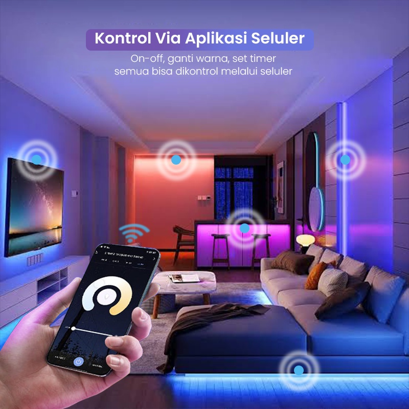 App Smart RGB Fairy Lights/Smart Lampu LED 5m &amp; 10m