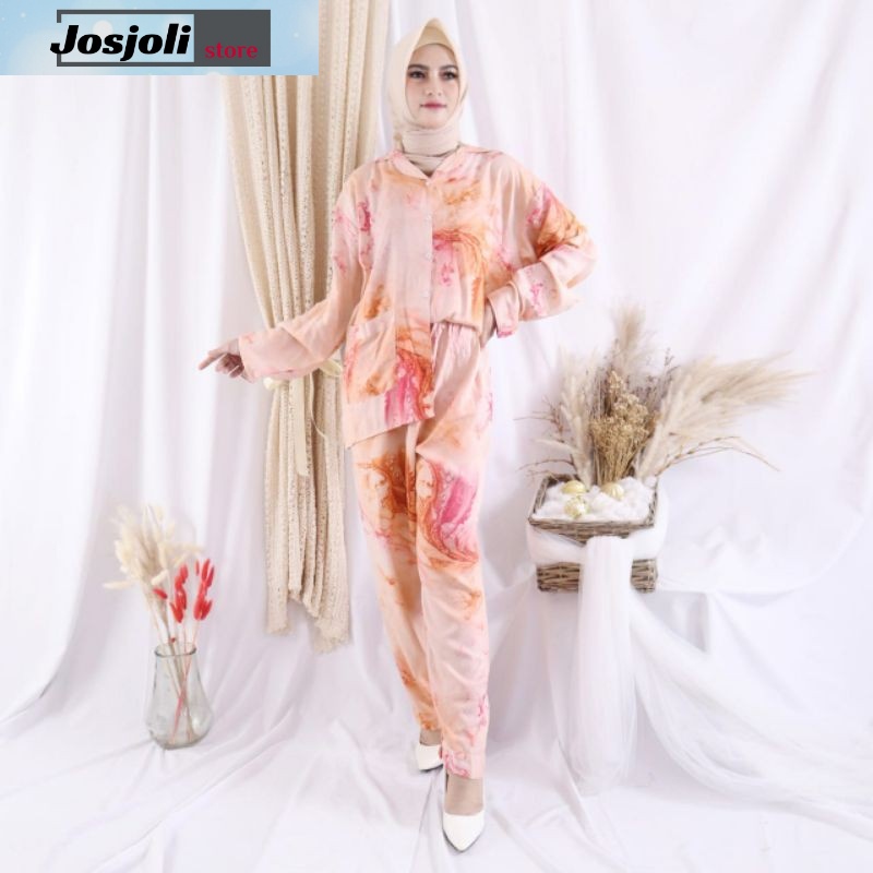 JOSJOLI_STORE/Piyama PP Nisa/Piyama Rayon Wanita Jumbo XXL/Pakaian Tidur Wanita Dewasa