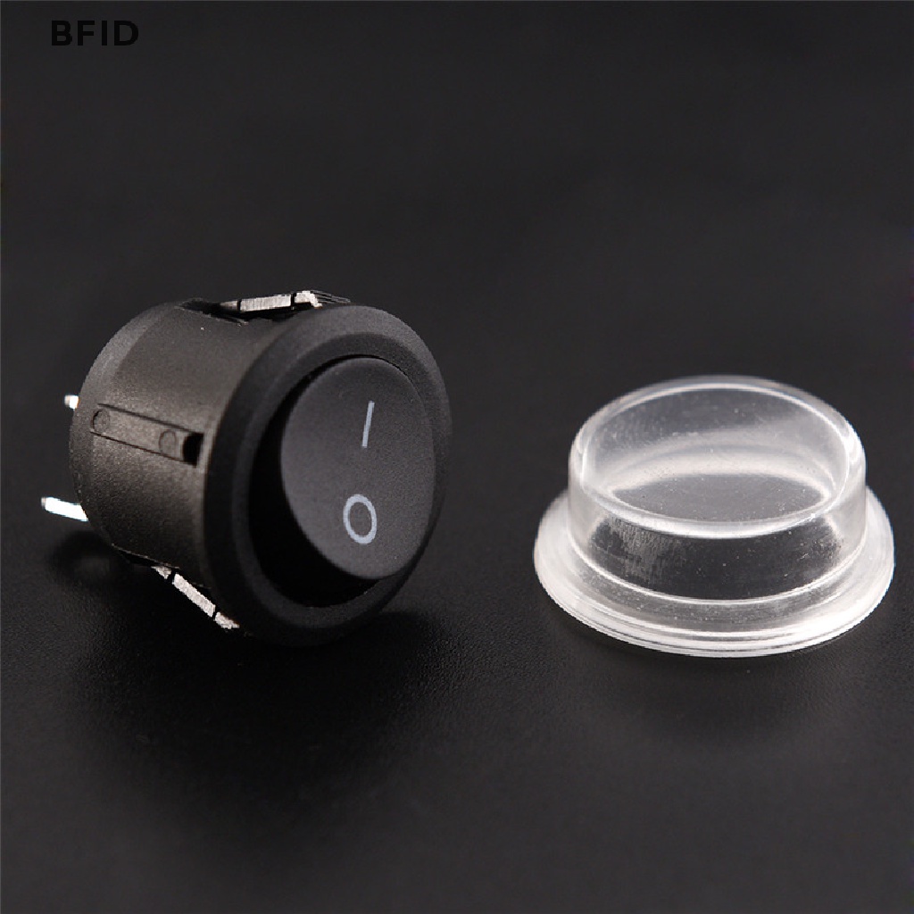 [BFID] 1pc 2-PIN ON-OFF SPST Bulat Dot Mobil Auto Rocker Toggle Switch+Cover Anti Air [ID]