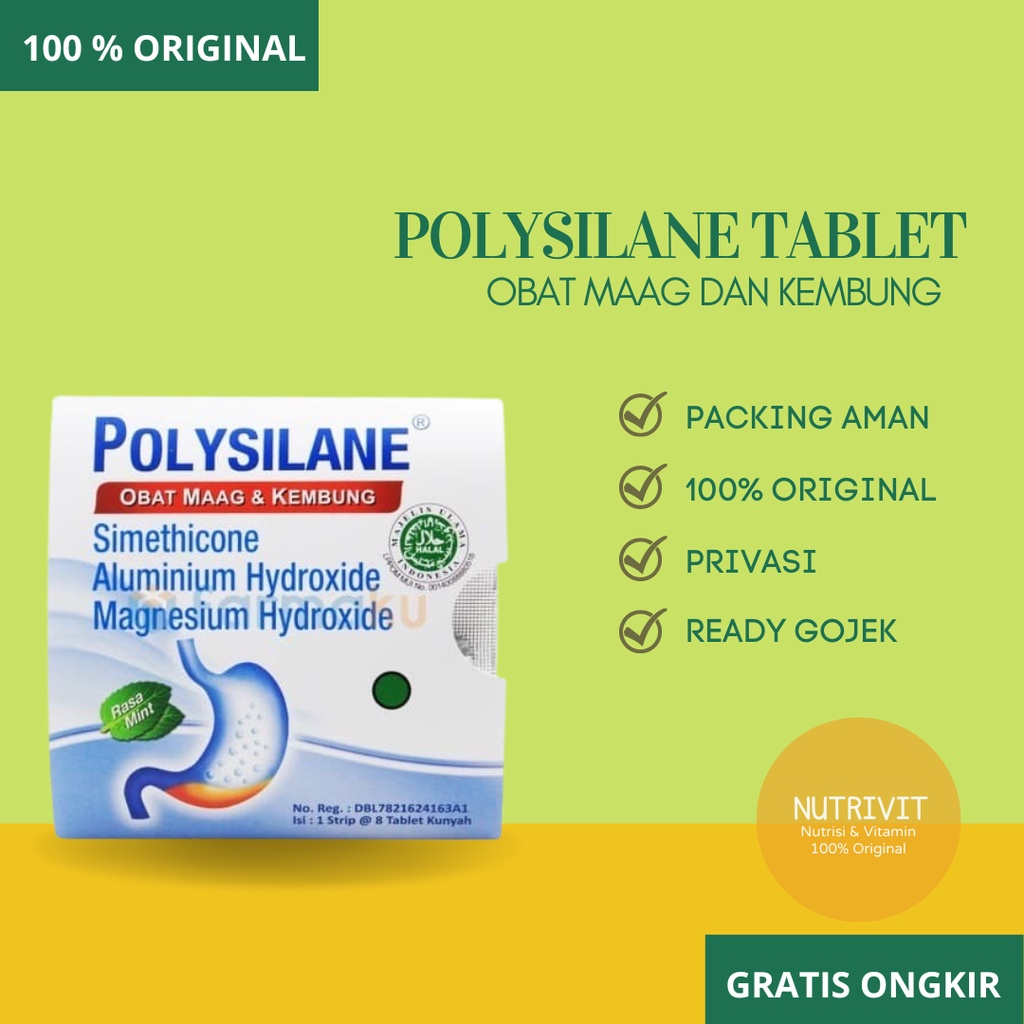 Polysilane Tablet Kunyah 8 Tablet Kunyah
