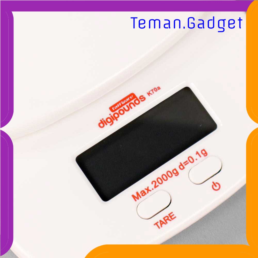 TG - DPR Taffware Digipounds Timbangan Dapur Mini Digital 2kg Akurasi 0.1g - K70a