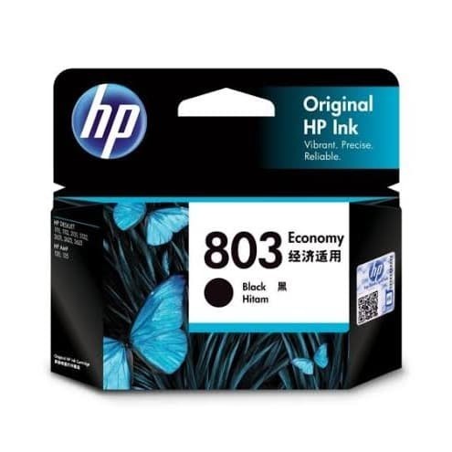 Cartridge HP 803 Black Colour / Tinta HP 803 Hitam Warna
