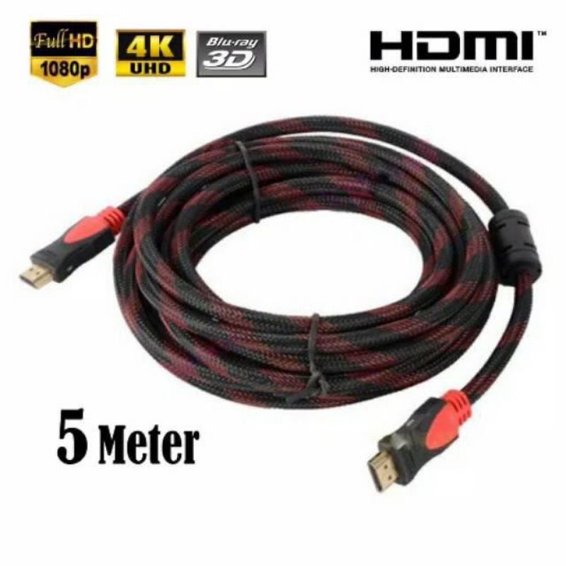 Vibox Kabel HDMI High Speed Serat Jaring HDMI To HDMI 1.5M 3M 5M Promo Sen