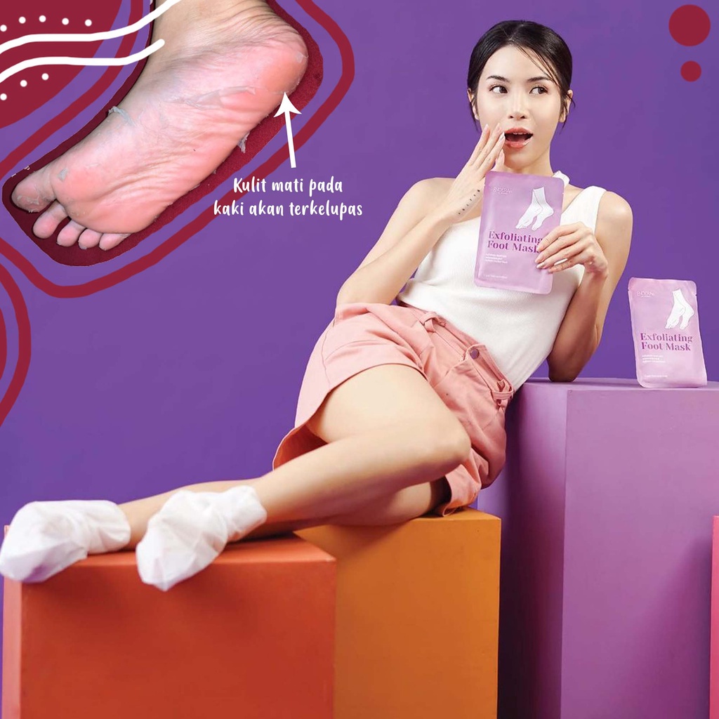 Noera Exfoliating Foot Mask Masker Kaki Noera Footmask Exfoliating