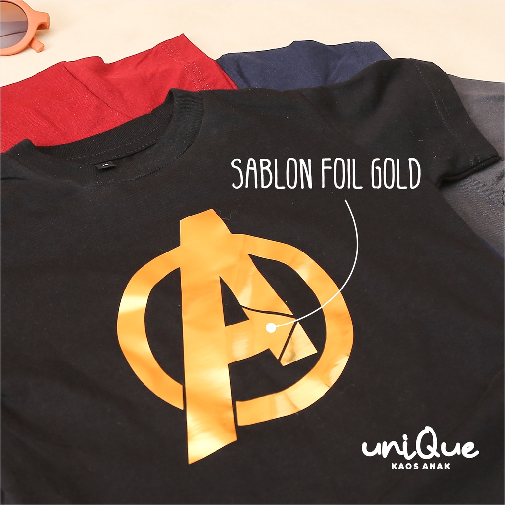 BAJU ATASAN ANAK LAKI AVENGERS  1-12 TAHUN KAOS ANAK LAKILAKI SUPERHERO MURAH