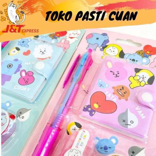 

paket alat tulis 4 in 1 lucu imut atk fancy murah bisa COD