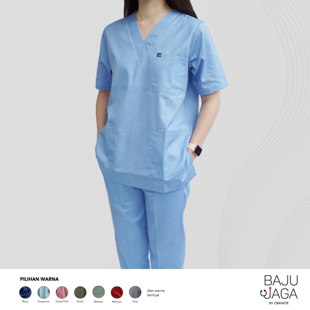 Baju Jaga/Baju OK/Baju Jaga Malam Lengan Pendek Non-Bordir S-XL vol 1