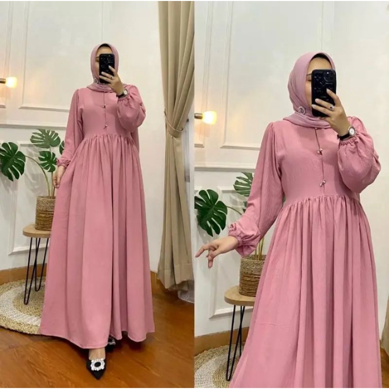 GAMIS CLARISA GAMIS WANITA TERBARU 2023 KEKINIAN VIRAL GAMIS WANITA CRINKLE AIRFLOW GAMIS WANITA LENGAN PANJANG GAMIS WANITA JUMBO GAMIS WANITA IMPROT GAMIS WANITA REMAJA GAMIS WANITA SYAR'I GAMIS WANITA SIZE S M L XL XXL XXXL