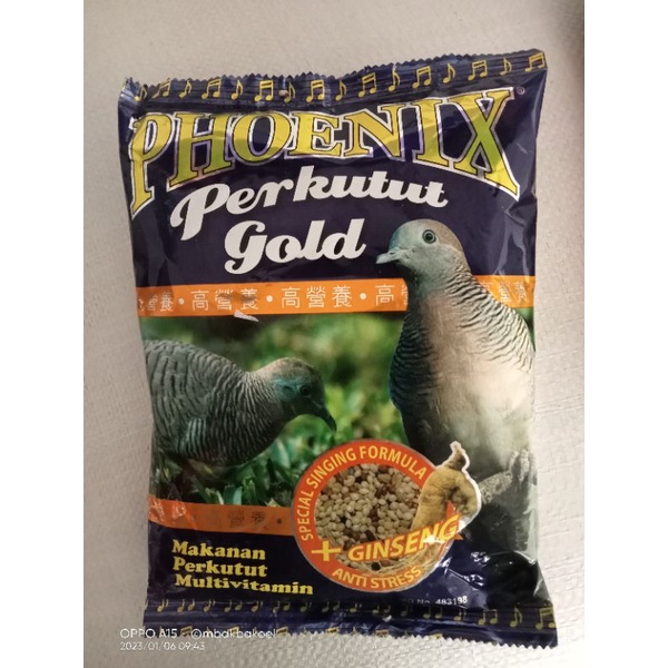 Pakan kutut Gold Phoenix/ Pakan perkutut Gold Phoenix/ pakan manuk kutut/ pakan burung kutut