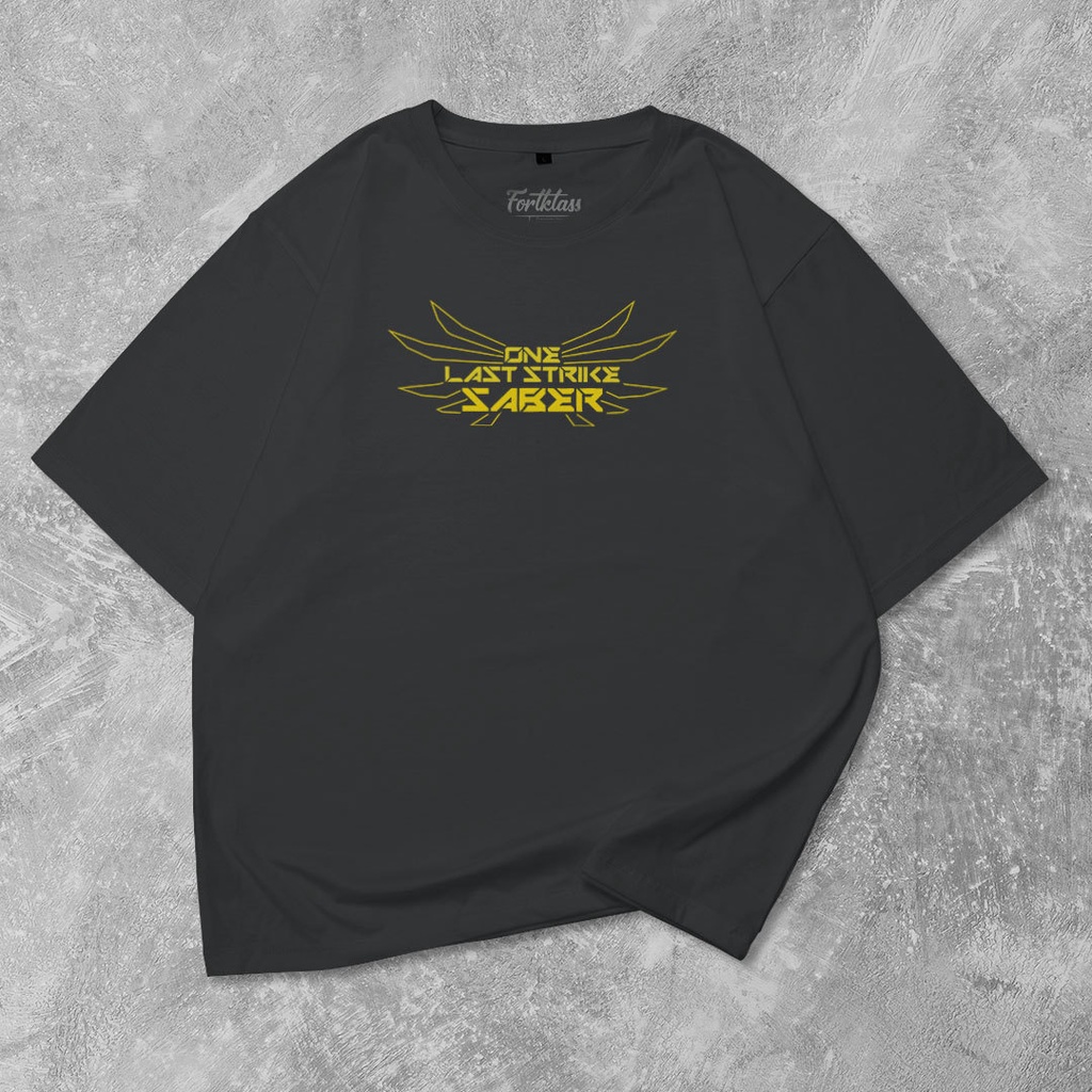 HIPNOP Kaos Oversize SABER T-Shirt Cowo Premium Kaos BigSize Pria