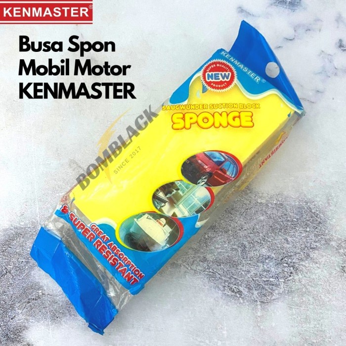 KENMASTER Spon Busa KOTAK Spon Cuci Mobil Motor Spons Sponge Wax Semir