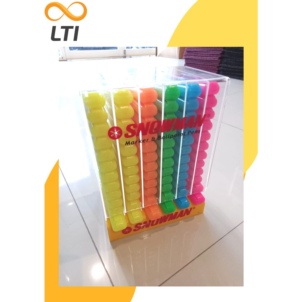 

Line Marker Snowman LP-10 5 Warna 1 Set Display Akrilik