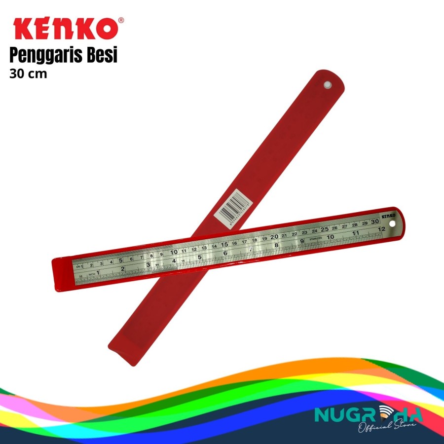 

GARISAN / PENGGARIS BESI STAINLESS STEEL KENKO 15 20 30 40 CM