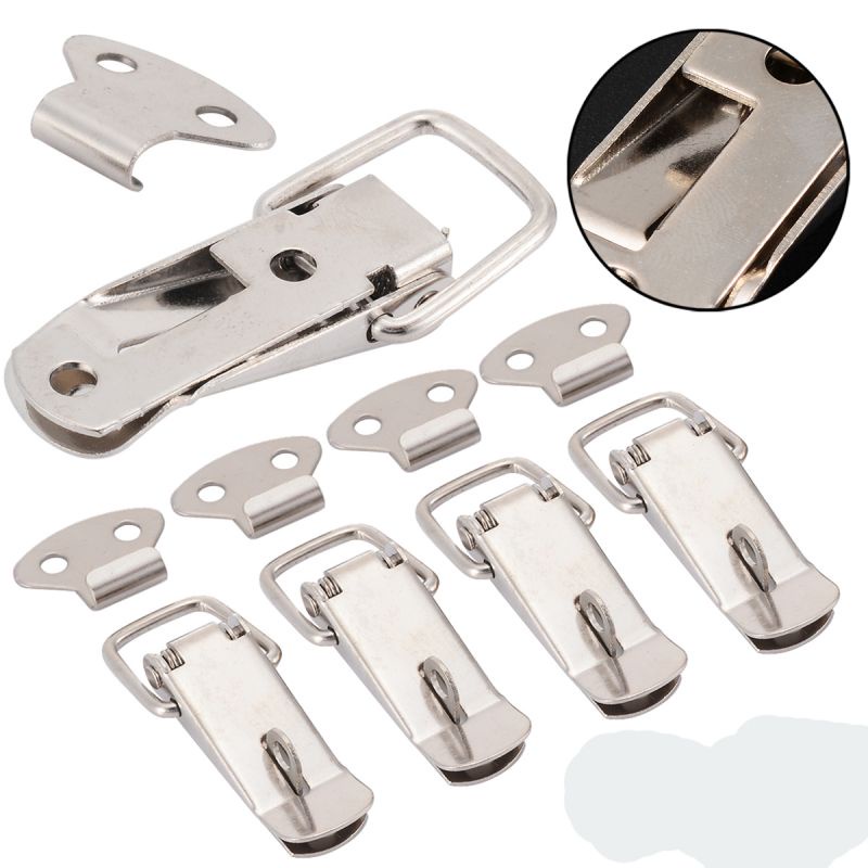 6pcs Spring Lock Klip 72mm Kancing Kunci Spring Loaded Toggle Latch Catch Hasp Toggle Latch Hasp Spring