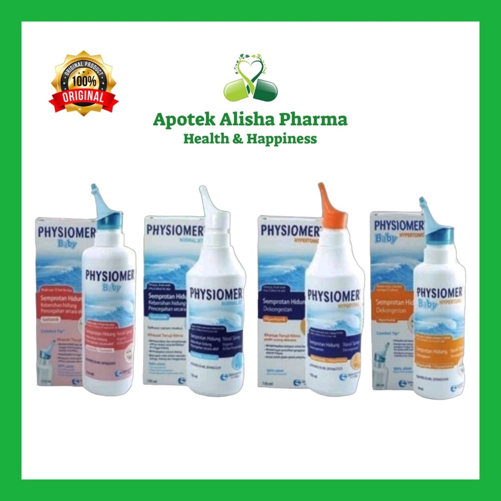 PHYSIOMER Baby Isotonik Nasal Hygine 115ml / PHYSIOMER Baby Hypertonik Decongestan 60ml / PHISIOMER Normal Jet Nasal Spray Hygine 135ml / PHISIOMER Hypertonik Decongestan Spray 135ml / Semprot Hidung / Cuci Hidung / Pembersih Hidung Bayi