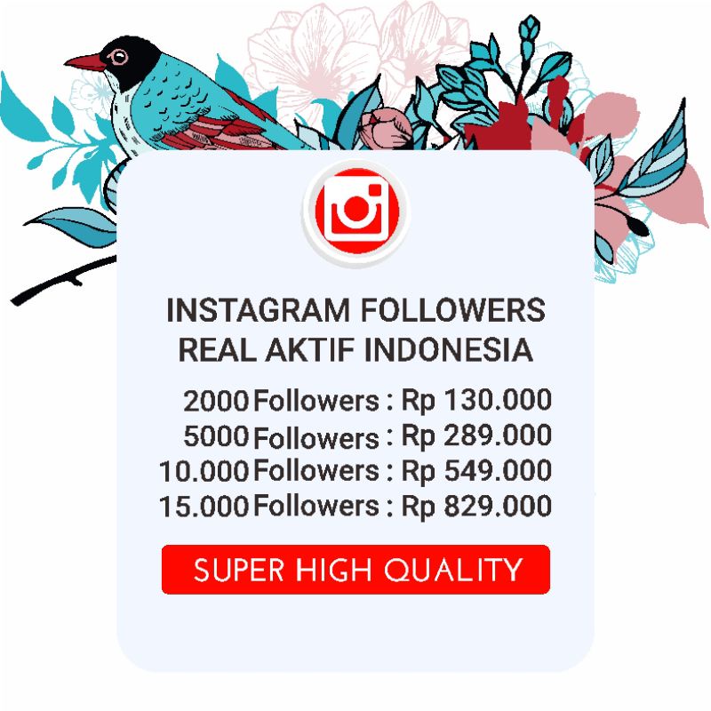 PAKET FOLLOWERS IG INDONESIA PERMANENT