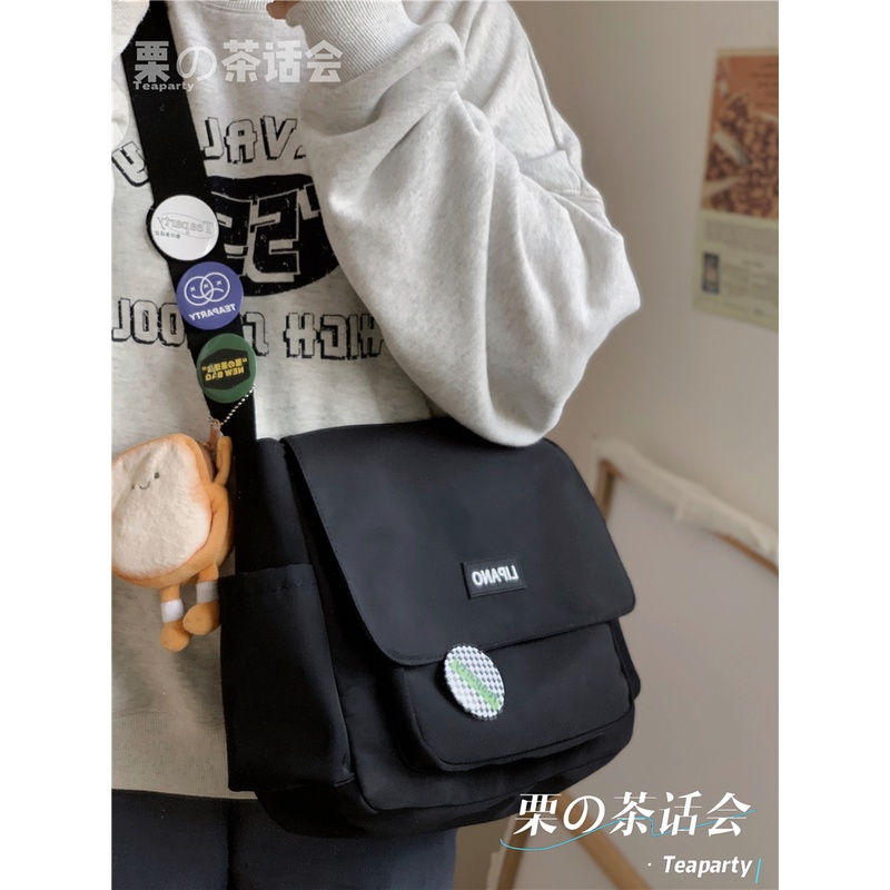 ✐✒Sera Mahasiswa Messenger Bag Kelas Ransel Kasual Tas Bahu Jepang Tas Wanita Harajuku Retro Tukang Pos Tas Pria