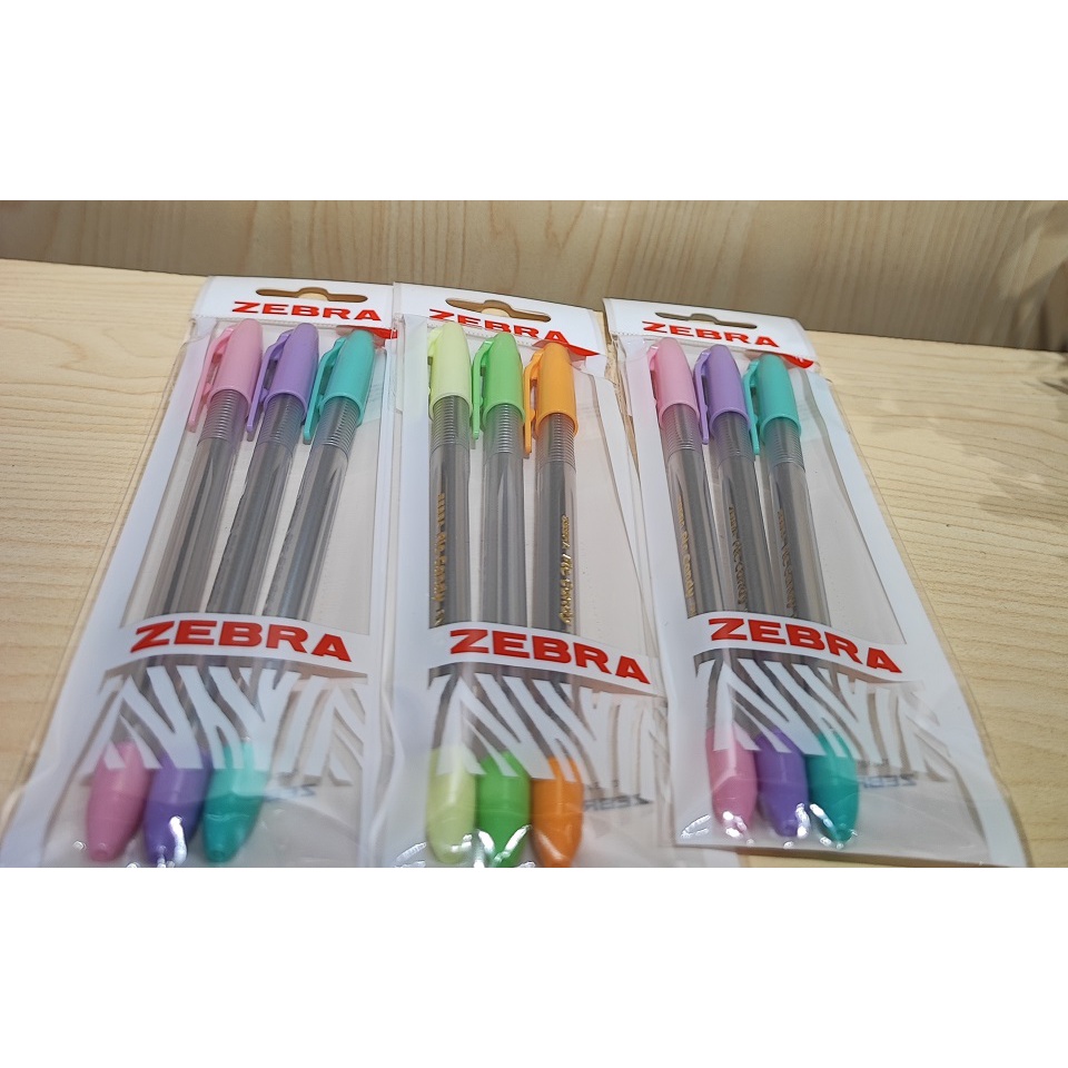 

Set of 3 Semi Gel Ink Pen Zebra Piccandy Black Ink