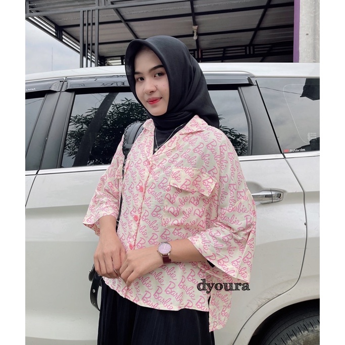 Baju kemeja barbie Rayon Diamon LEMBUT ADEM / kemeja rayon / kemeja wanita / kemeja santai / kemeja kerja/ kemeja kasual/kemeja barbie rayon