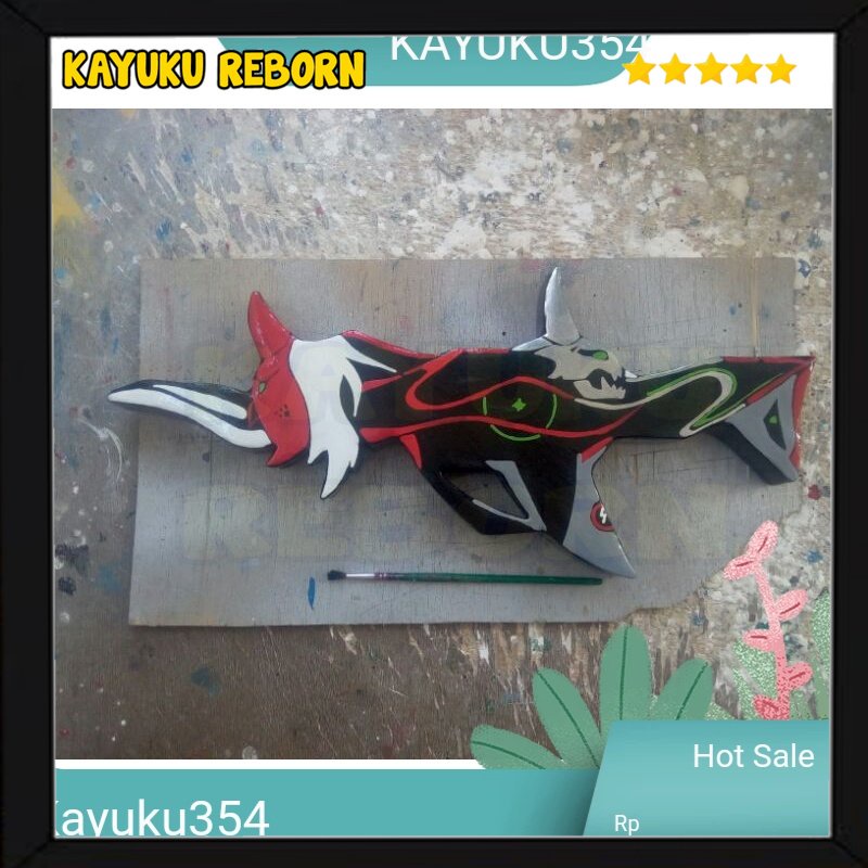 Senjata mainan anak skin ff Ghost Famas