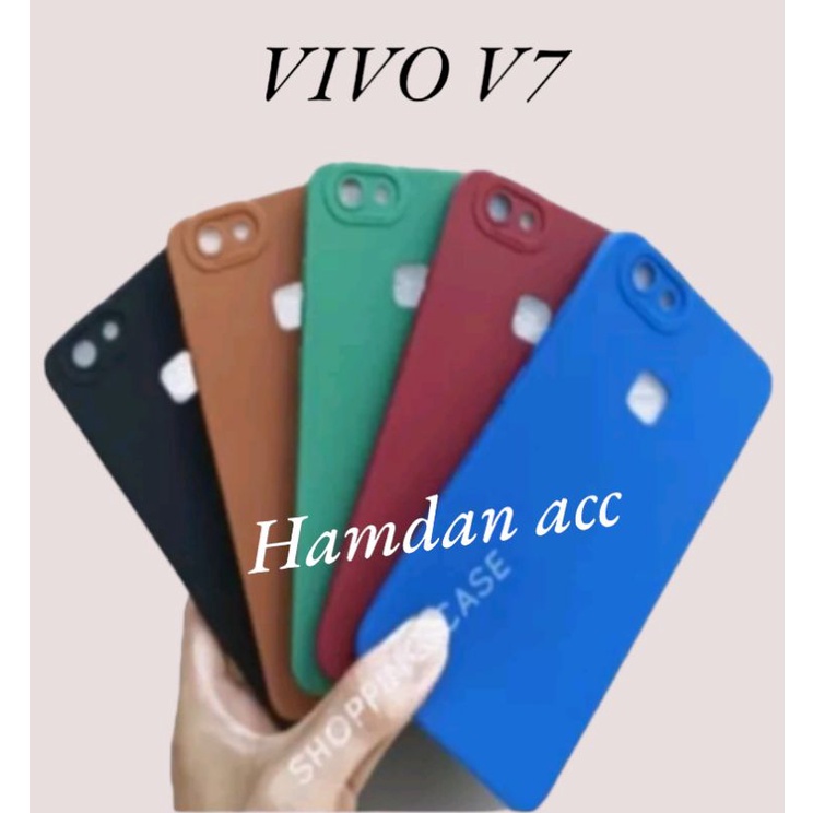 SoftCase casing terbaru Vivo V7 Silikon procamera pelindung belakang hp +Camera