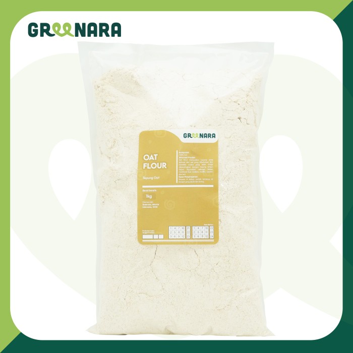 

Greenara Oat Flour 1kg / Tepung Oat 1kg