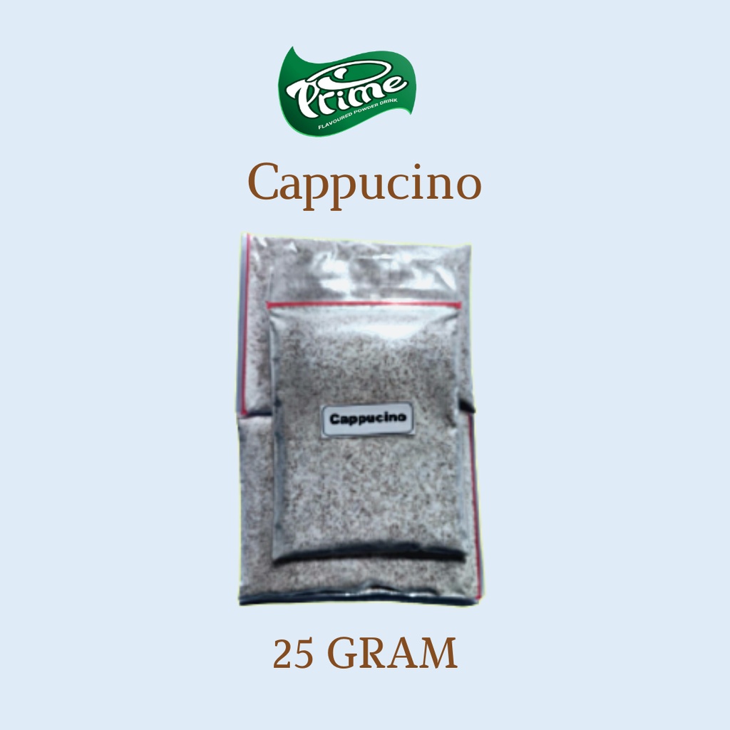 

Bubuk Minuman Kekinian CAPPUCINO Powder 25 gr - PRIME Bubble Drink
