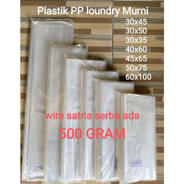 Kantong Plastik PP Bening Loundry kiloan ( 500GRAM ) Paling Murah