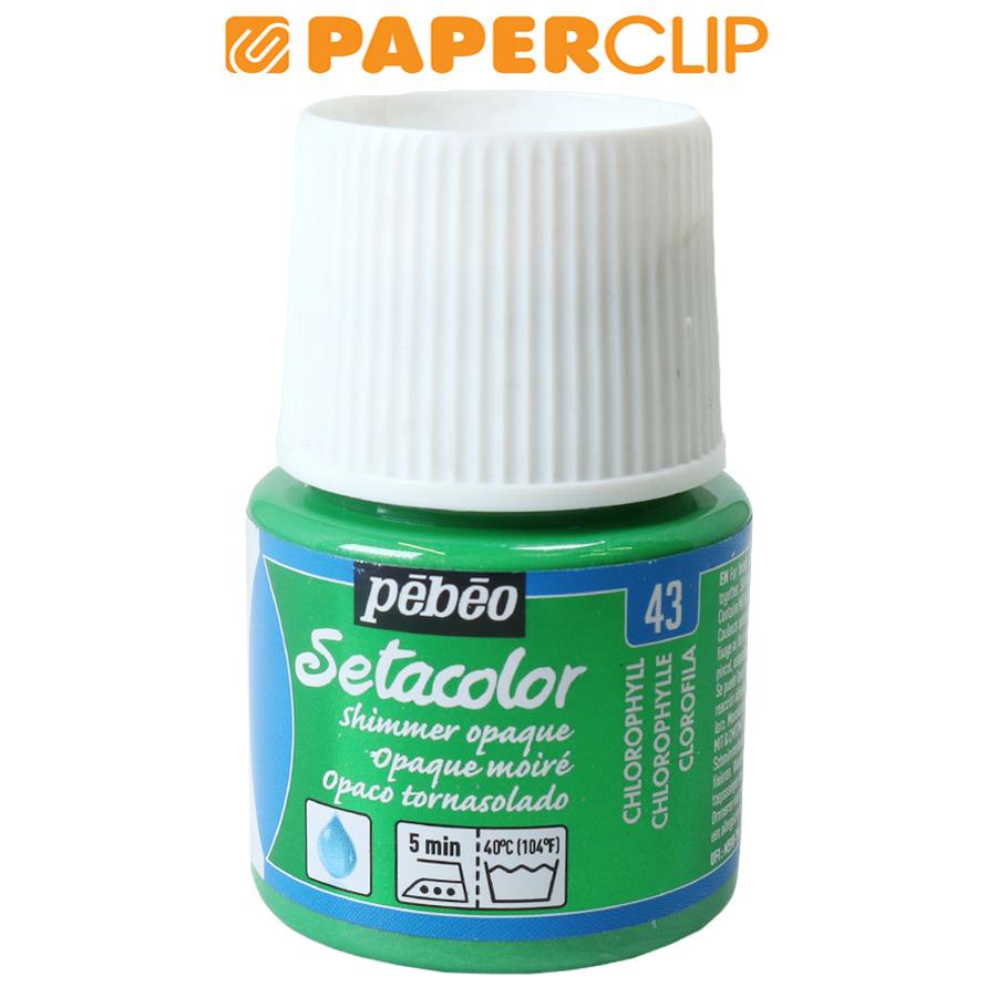 

CAT WARNA KAIN / PEBEO SETACOLOR SHIMMER OPAQUE FABRIC PAINT 45ML 295-043 CHLOROPHYLL