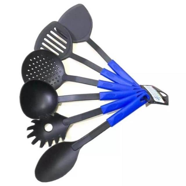 Spatula Kitchen tools set 6 pcs - Sodet Set 6 Pcs Spatula Sutil Warna - Kenji Shop