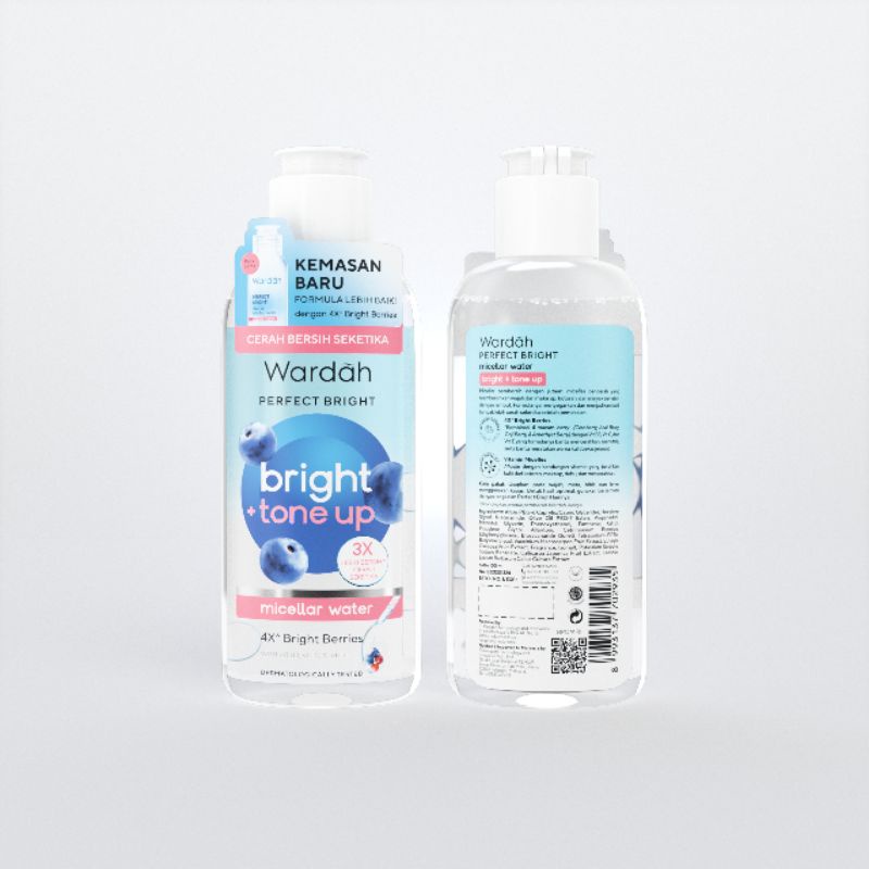 Wardah Perfect Bright + Tone Up Micellar Water 100ml Pembersih Makeup Perfact