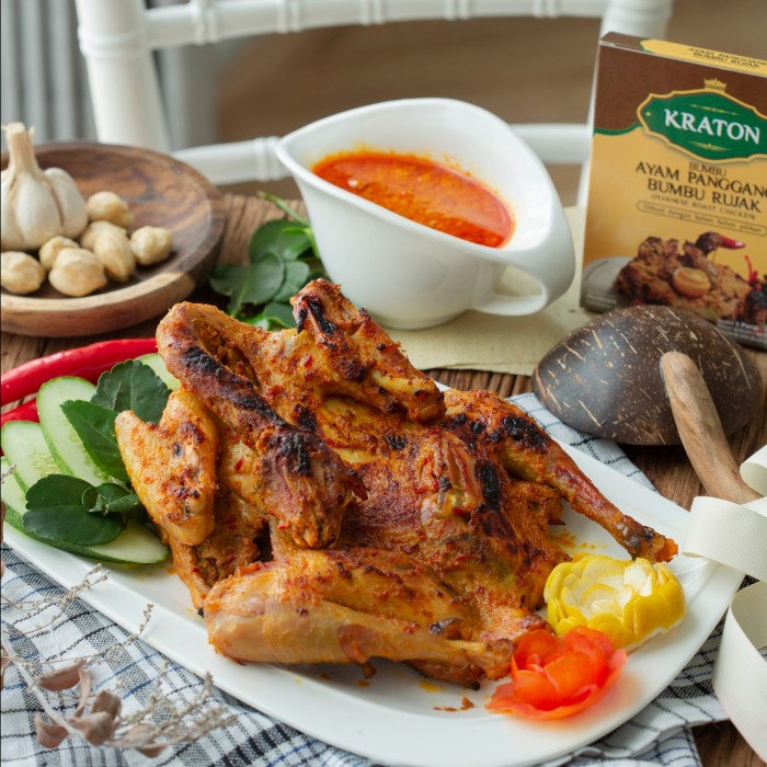 

] Bumbu Masak Ayam Panggang Bumbu Rujak KRATON NONMSG Halal BPOM 10porsi