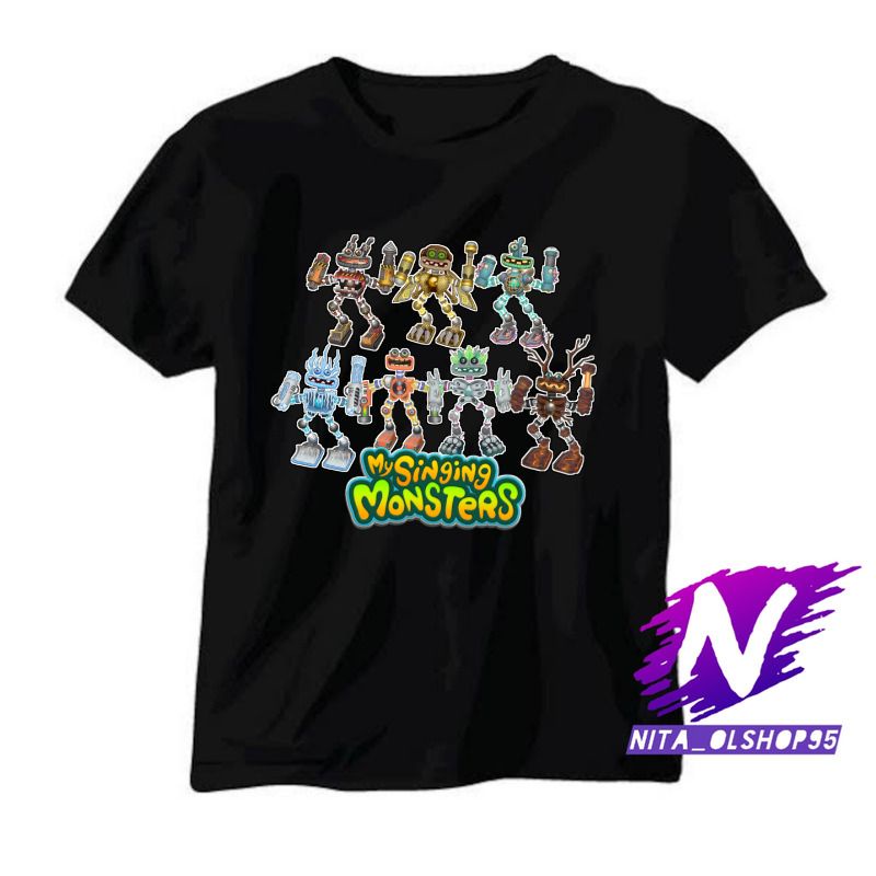kaos anak baju anak mysinging monsters terbaru karakter
