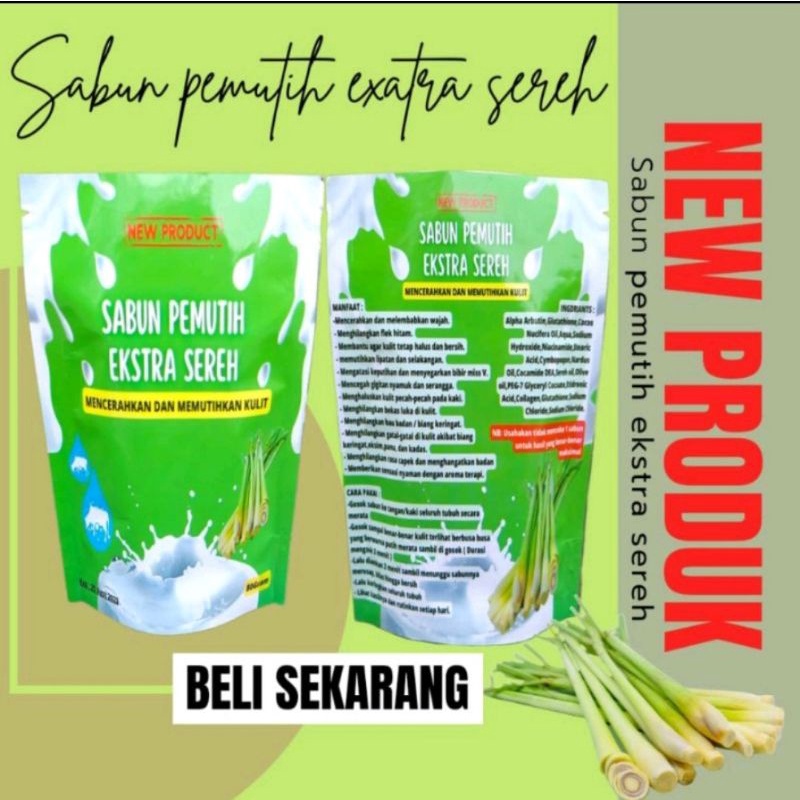 TERMURAH..! SABUN PEMUTIH EXTRA SEREH BPOM/SABUN SUSU PEMUTIH BADAN