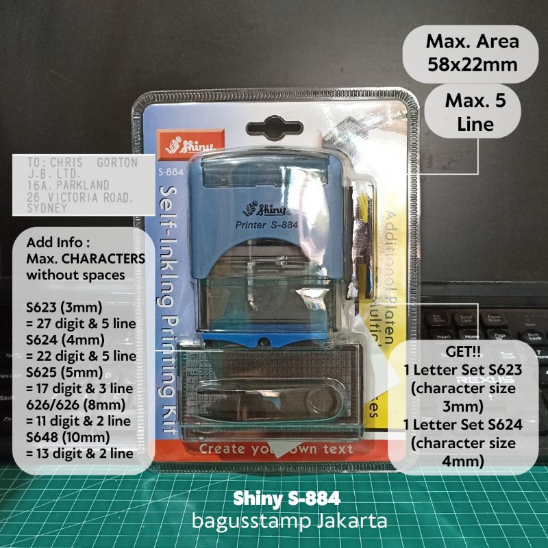 

Stempel Expired Shiny S884 S-884 S 884 / Stempel Bongkar Pasang