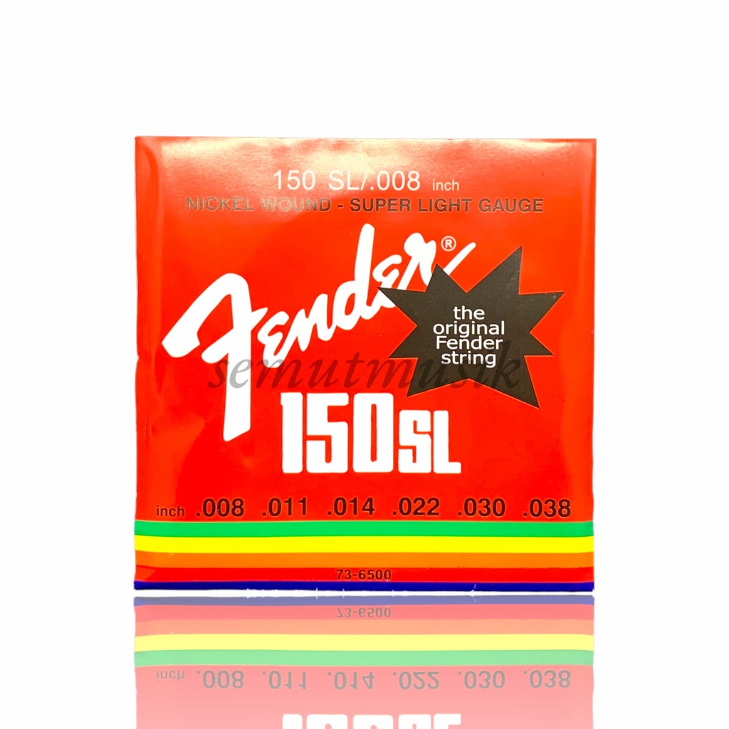 Senar Gitar Fender 150 SL 0.08 Nickel Wound - Senar Gitar Elektrik dan Akustik Fender 150SL 08