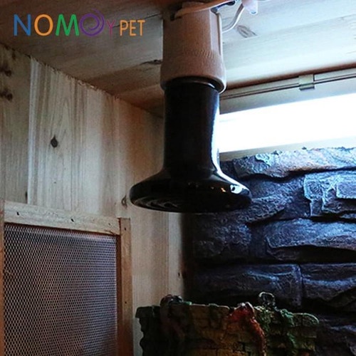 LAMPU KERAMIK HEATER NOMOY PENGHANGAT PEMANAS MALAM REPTIL SULCATA IGUANA KURA